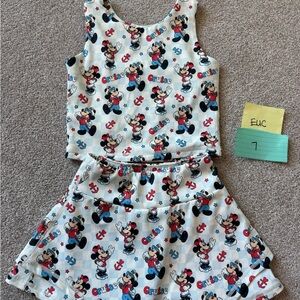 Mickey Mouse cruise Tank Top and Skort athletic Set